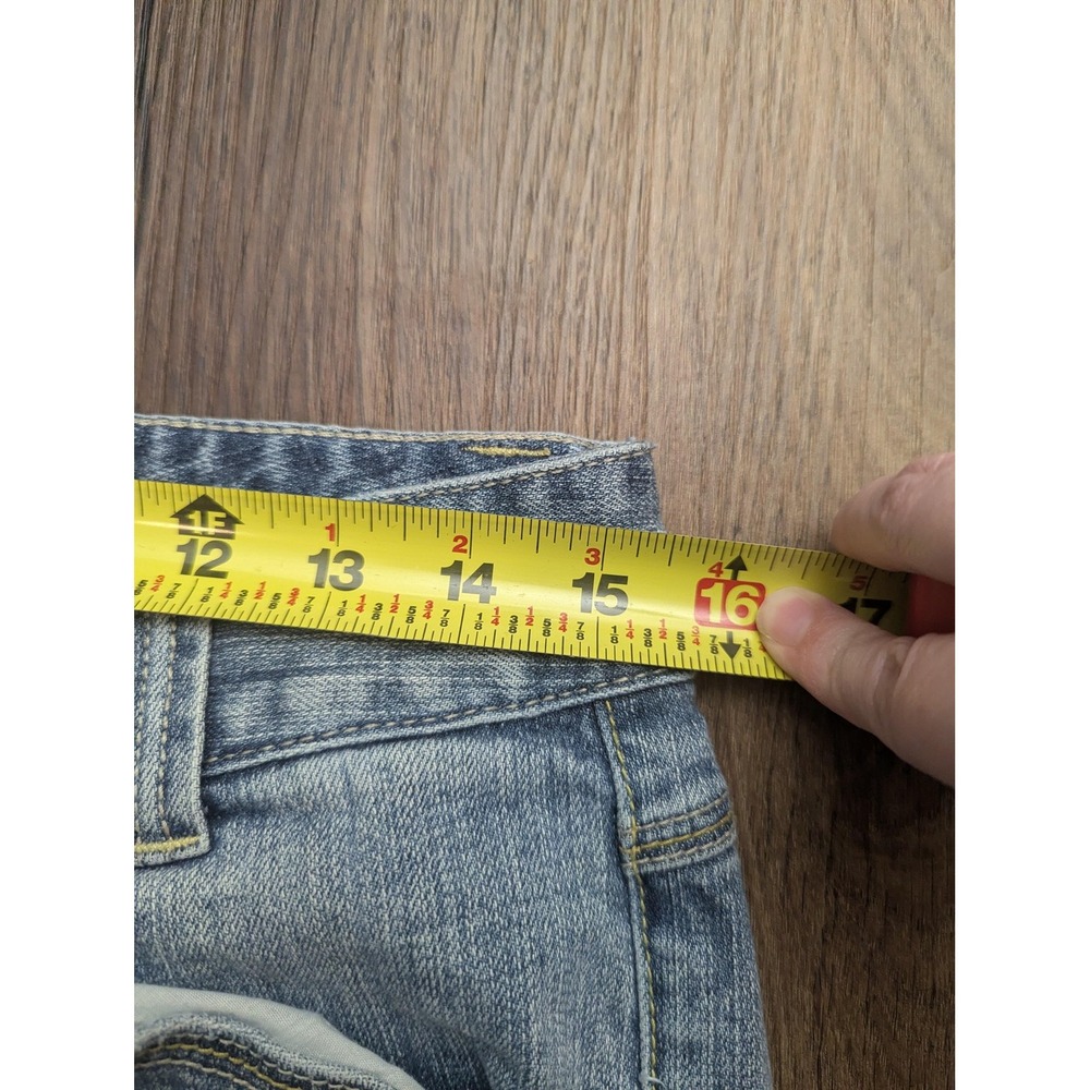 VTG Tommy Hilfiger Jeans Womens 10 Blue Light Wash Straight Zip Pocket Denim Y2K - Picture 7 of 16